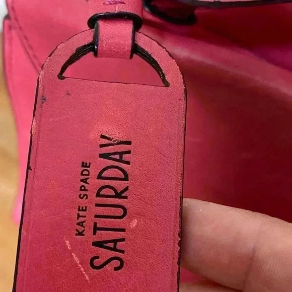 Kate Spade Saturday pink top handle leather crossbody Barbiecore - Picture 10 of 10